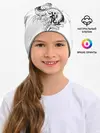 Детская шапка / Китайский дракон на белом фоне