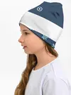 Детская шапка / Стильная с цветами