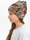 Детская шапка / Абстрактный разноцветный узор