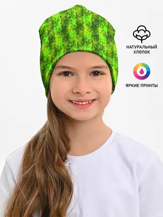 Детская шапка / Неоновый полосатый узор