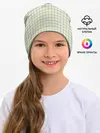 Детская шапка / Клетка Школьная тетрадка