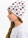 Детская шапка / Акварельные сиреневые круги