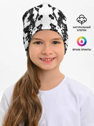 Детская шапка / пятиугольники абстракция