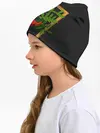 Детская шапка / ягоды рябины в золотой раме