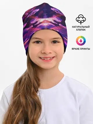 Детская шапка / Закат. Облака