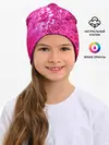 Детская шапка / Розовые Пузырьки