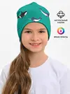 Детская шапка / Нарвал, киты, касатка паттерн