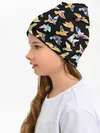 Детская шапка / акварельные птицы