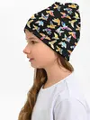 Детская шапка / парящие акварельные птицы