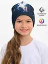 Детская шапка / Милый пегас единорог с радужной гривой