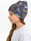 Детская шапка / Лошадки узор