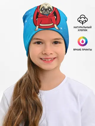 Детская шапка / Мопс в толстовке