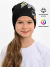 Детская шапка / Цветочная композиция с бабочками