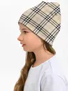 Детская шапка / клетчатый принт в стиле Burberry