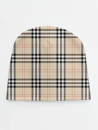 Детская шапка / клетчатый принт в стиле Burberry