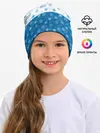 Детская шапка / Светло-Тёмные Снежинки