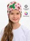 Детская шапка / Клубника в шоколаде