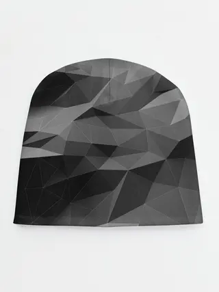 Детская шапка / gray abstraction серая абстракция