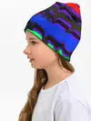 Детская шапка / Абстрактный узор цветных оттенков