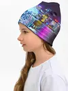 Детская шапка / Плывущий неоновый тигр