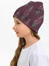 Детская шапка / Бардовые гладиолусы