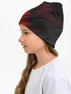 Детская шапка / ЧЁРНО КРАСНЫЕ КРАСКИ | RED BLACK STRIPES