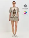 Женская пижама с шортами / Птица
