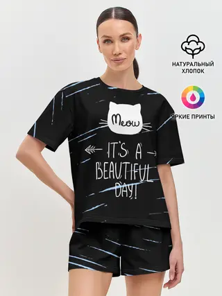 Женская пижама с шортами / Прекрасный день