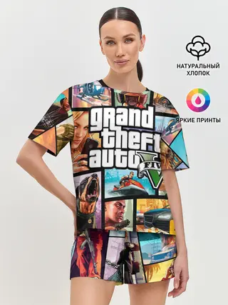 Женская пижама с шортами / GTA
