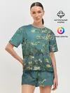 Женская пижама с шортами / Миндаль