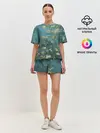 Женская пижама с шортами / Миндаль