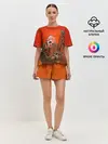 Женская пижама с шортами / Скелет с гитарой