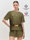 Женская пижама с шортами / Солдатская форма