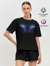 Женская пижама с шортами / Кошка с голубыми глазами
