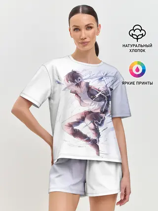Женская пижама с шортами / Летающий Ябоку