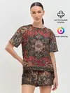 Женская пижама с шортами / Красивый ковер