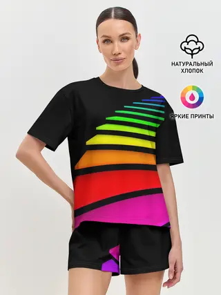 Женская пижама с шортами / Лестница