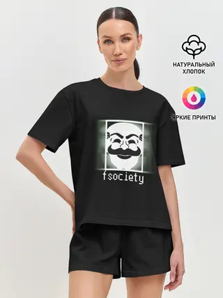 Женская пижама с шортами / Mr.Robot
