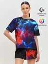 Женская пижама с шортами / Космос