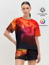 Женская пижама с шортами / Абстракция