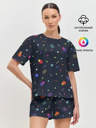 Женская пижама с шортами / клубная