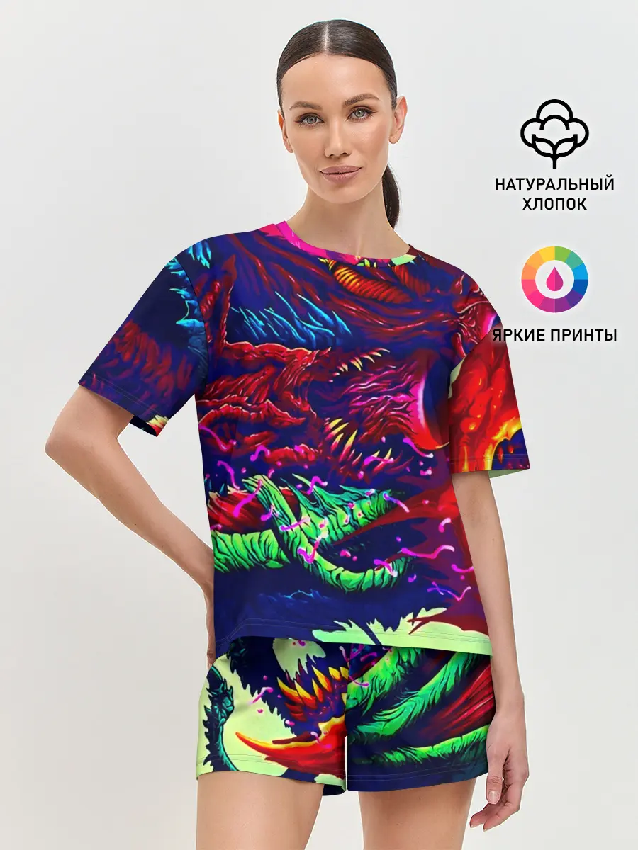 Женская пижама с шортами / Hyper beast