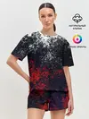 Женская пижама с шортами / Брызги красок