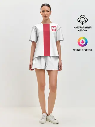 Женская пижама с шортами / Сборная Польша