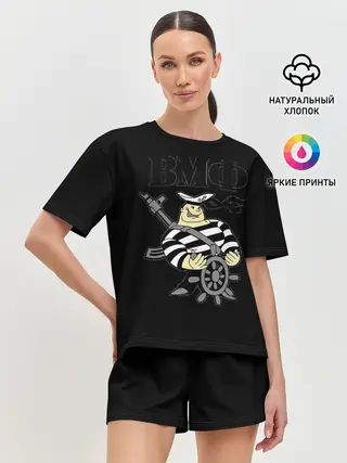 Женская пижама с шортами / ВМФ