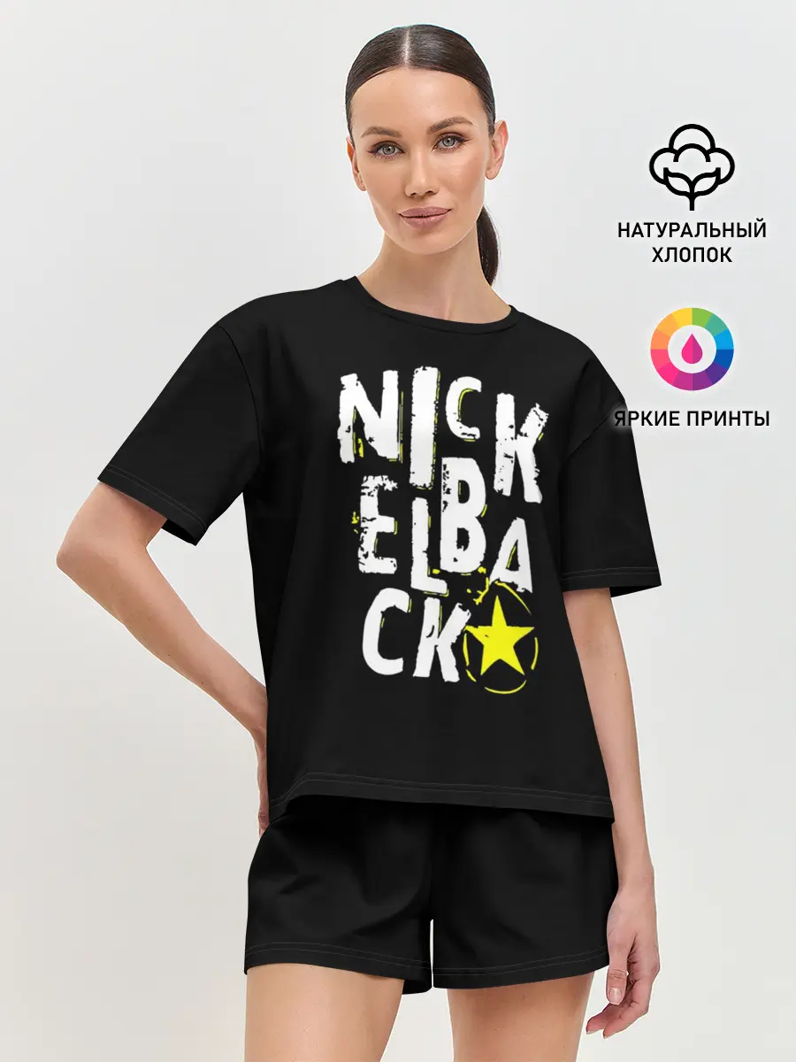 Женская пижама с шортами / Nickelback