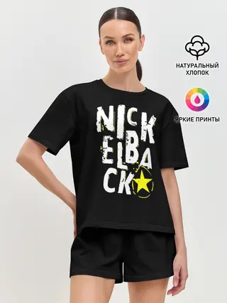 Женская пижама с шортами / Nickelback