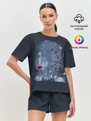 Женская пижама с шортами / Химик