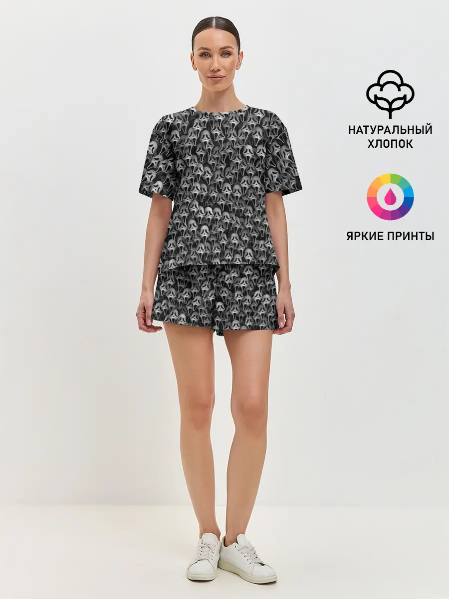 Женская пижама с шортами / Крик