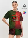 Женская пижама с шортами / Локомотив